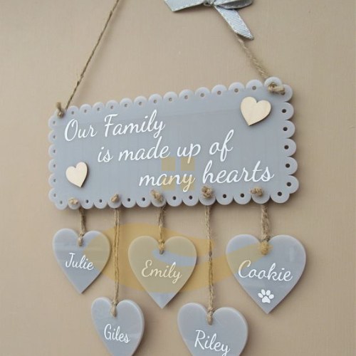 Personalized Family Name Wall Plaque in the United States